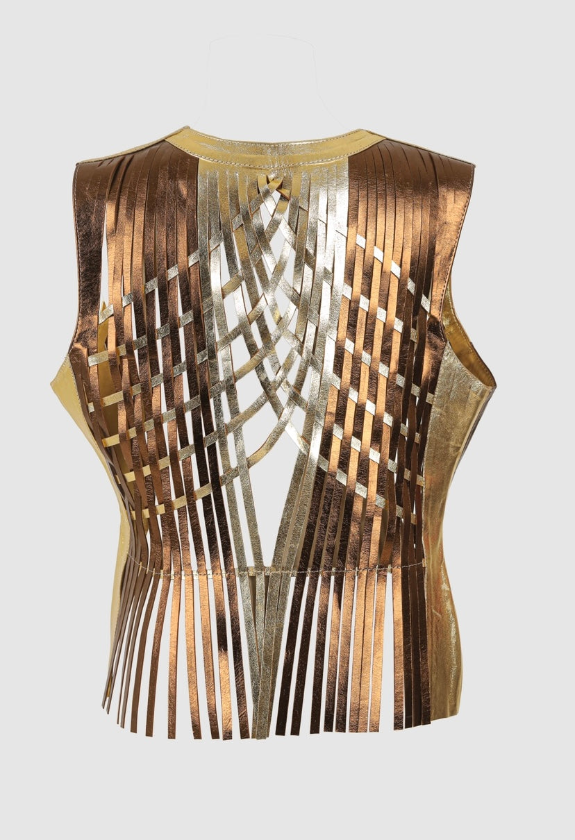 Attalea Leather Vest II Copper