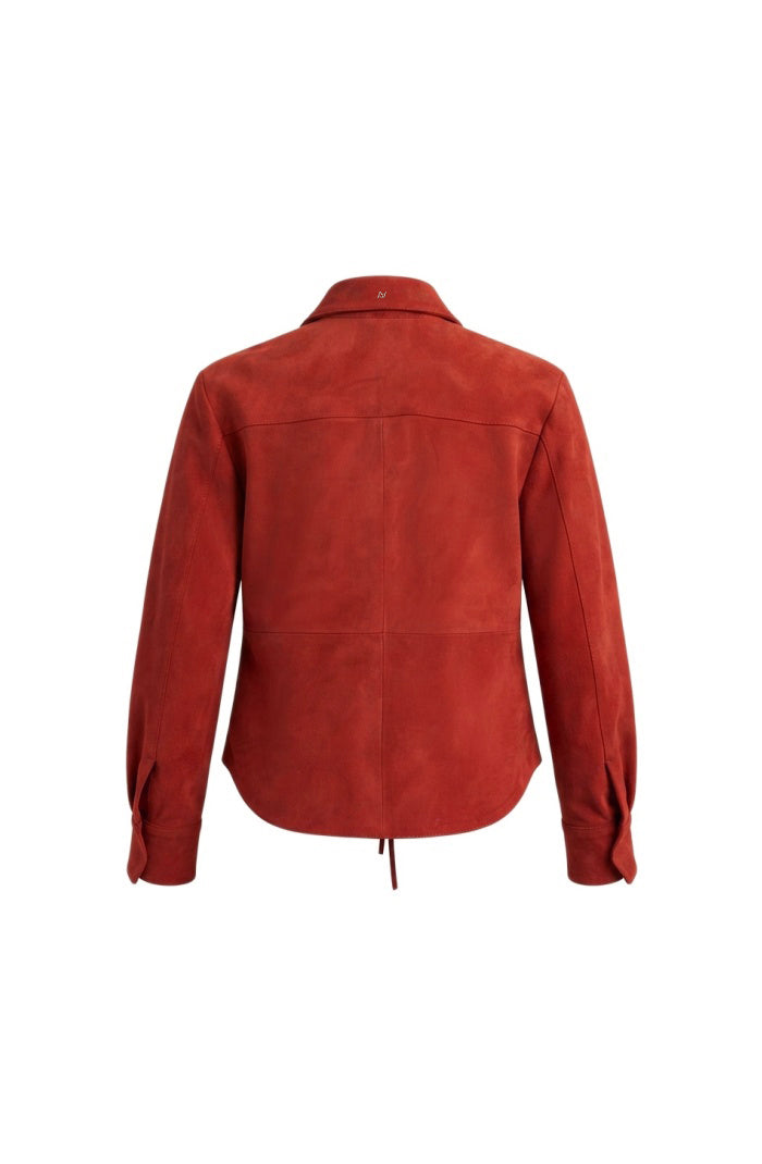 Liana Suede Shirt Red