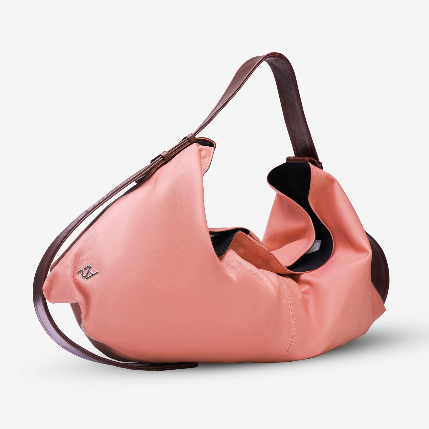 Ophelia II Oversized Leather Bag Blush Pink