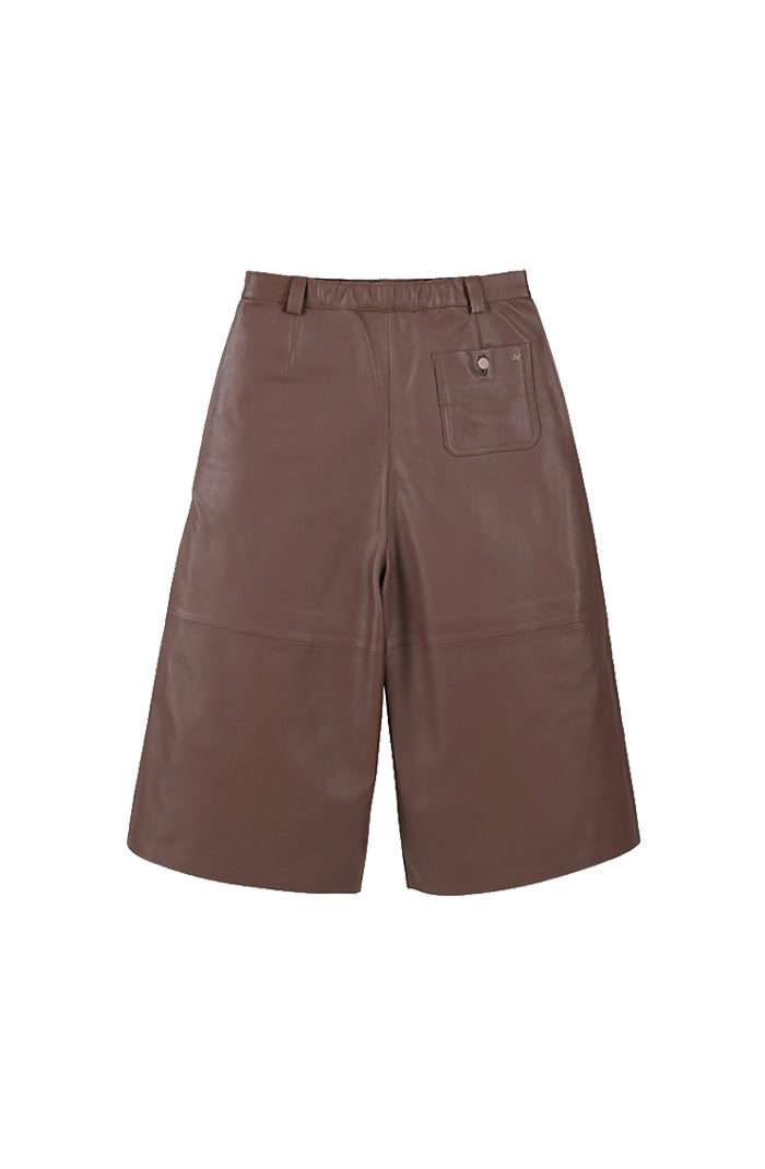 Justin Leather Pants Brown