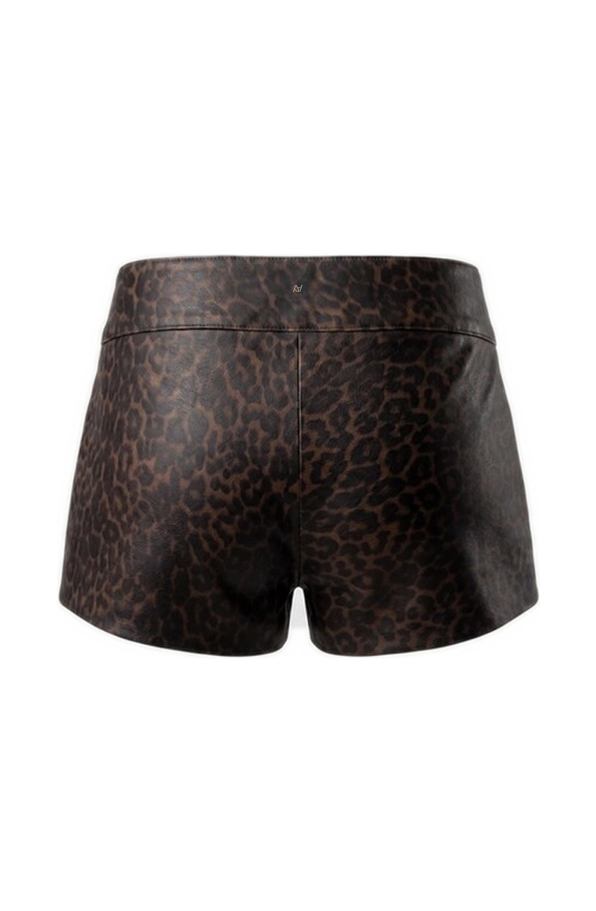 Sterling Leather Belted Shorts Leopard