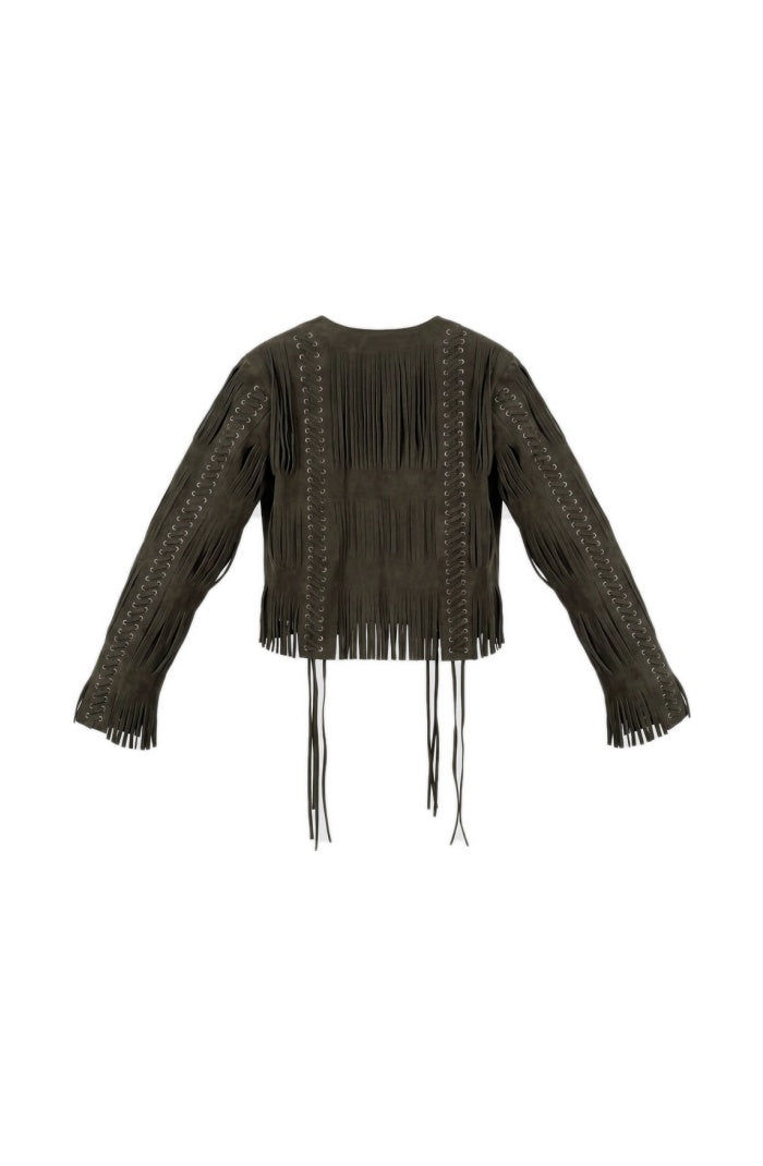 Caniayla Suede Jacket Olive