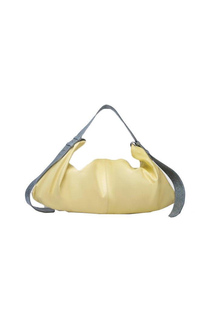 Ophelia II Oversized Leather Bag Butter Yellow