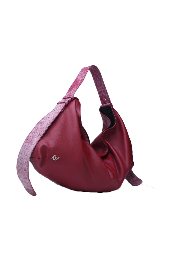 Ophelia II Oversized Leather Bag Red