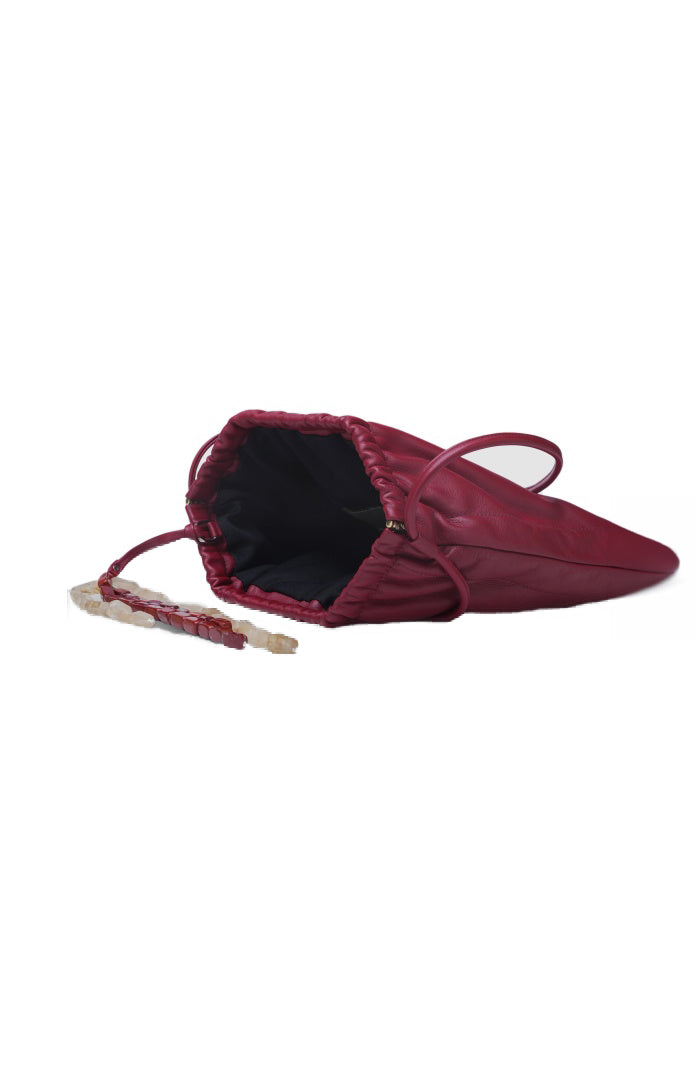 Melissa Clutch Leather Bag Red