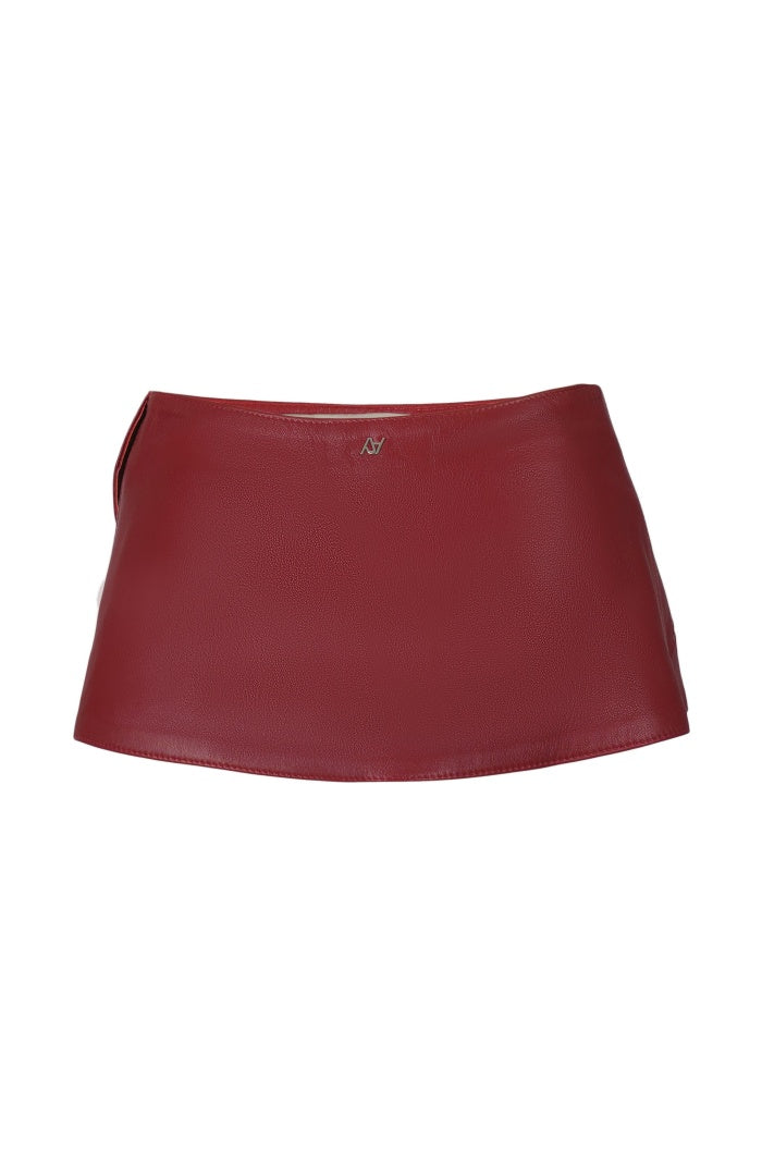 Bonnie Leather Waist Belt Red