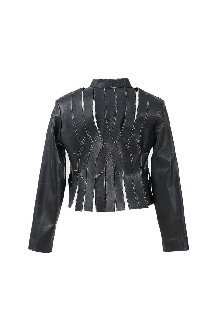 Brianna II Leather Jacket Black