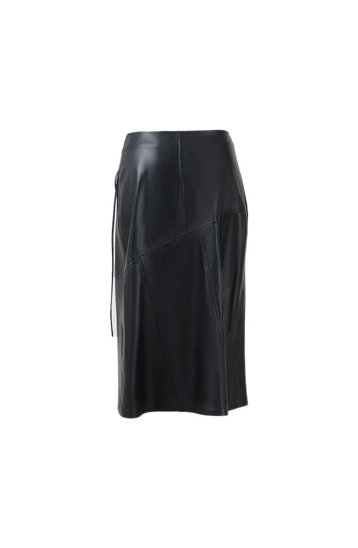 Matilda Leather Skirt Black