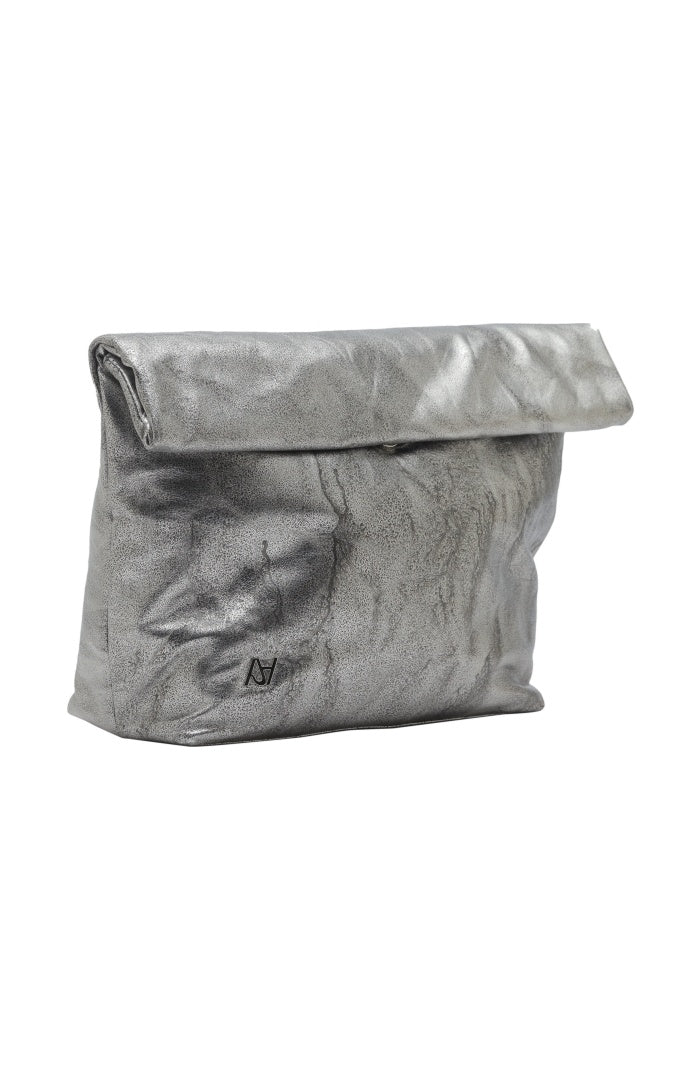 Ariana Leather Bag Washed Silver