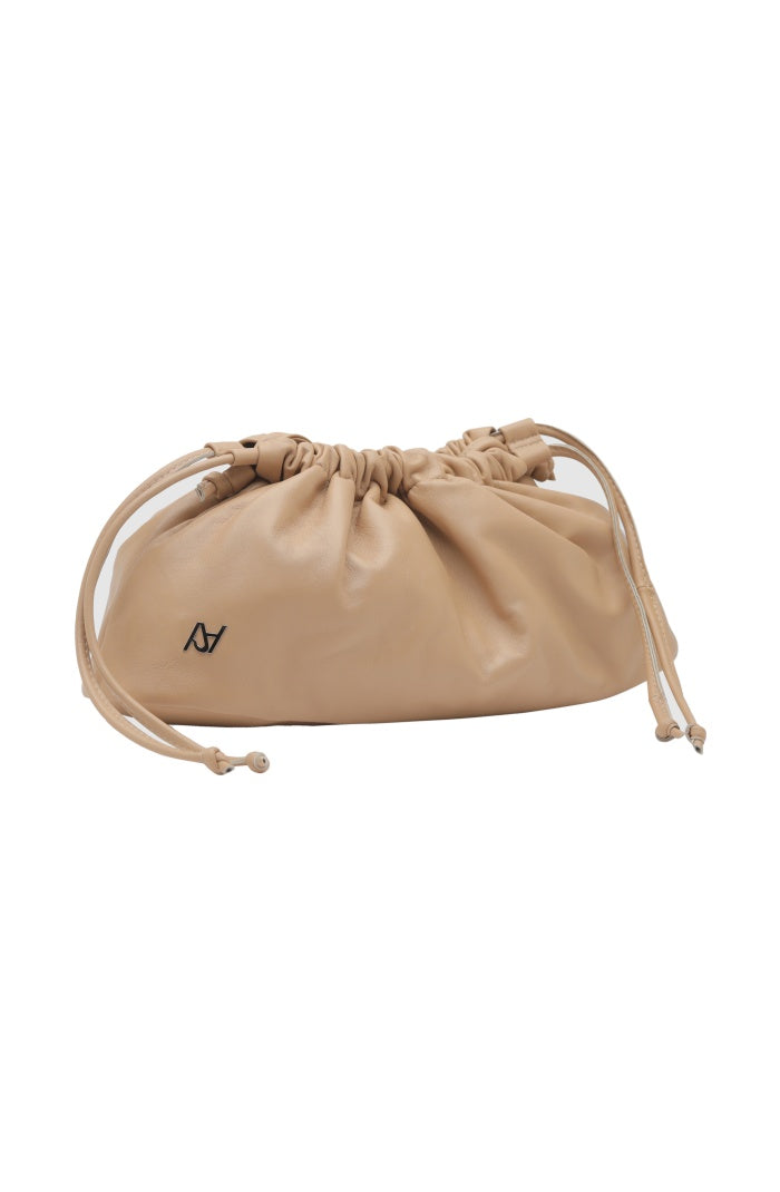 Charlie Leather Bag Nude Beige