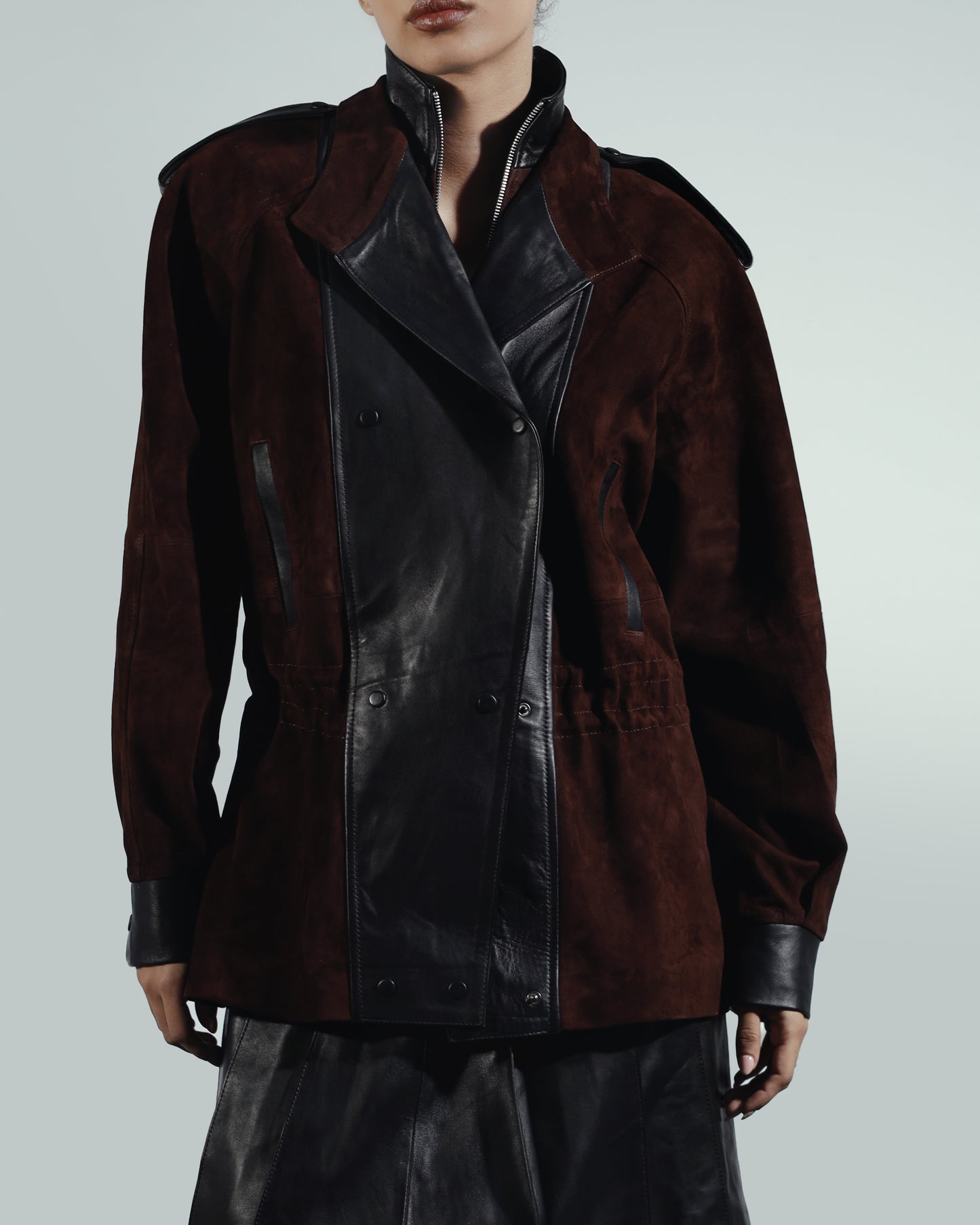 Gavin Suede Jacket Brown
