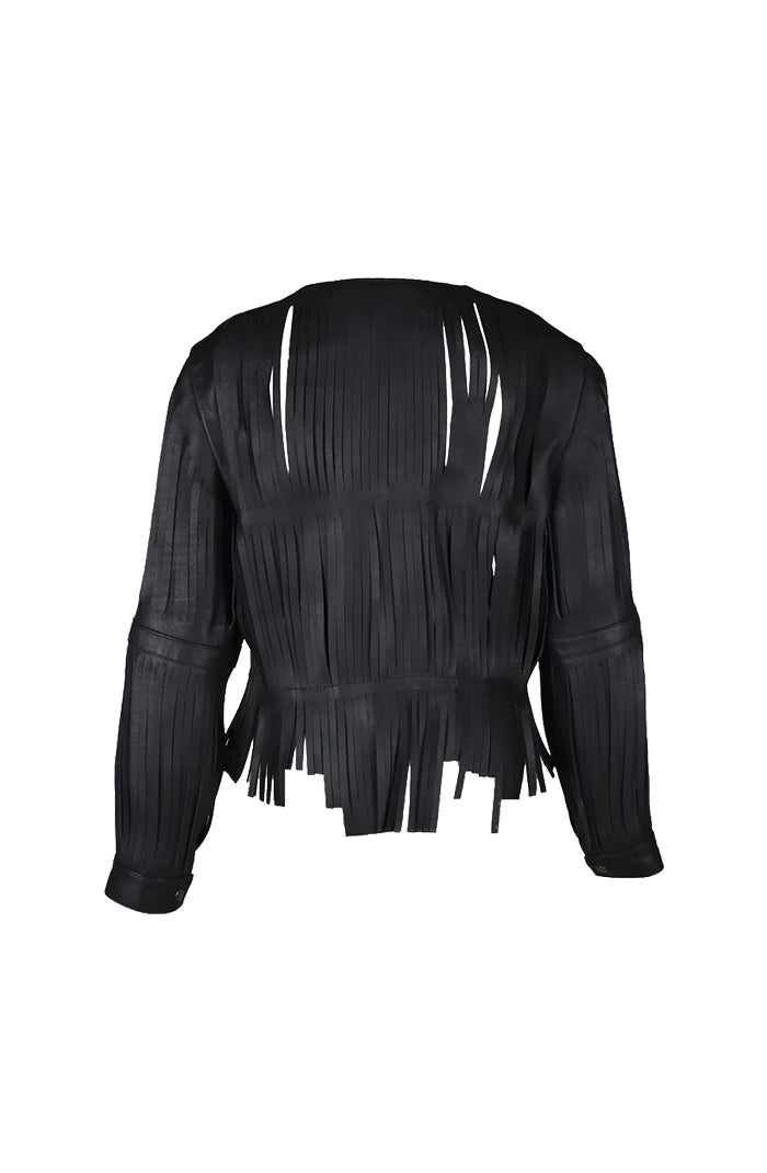 Ayla Leather Jacket Black