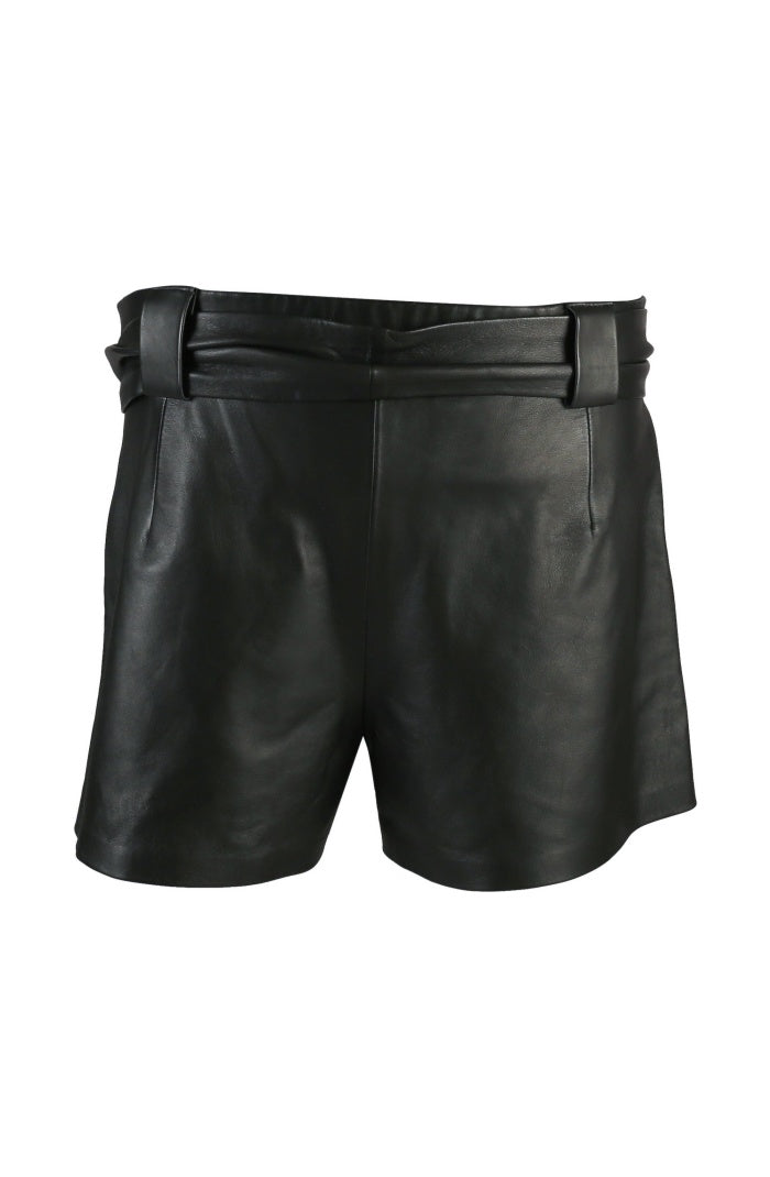 Moonbow Leather Shorts Black