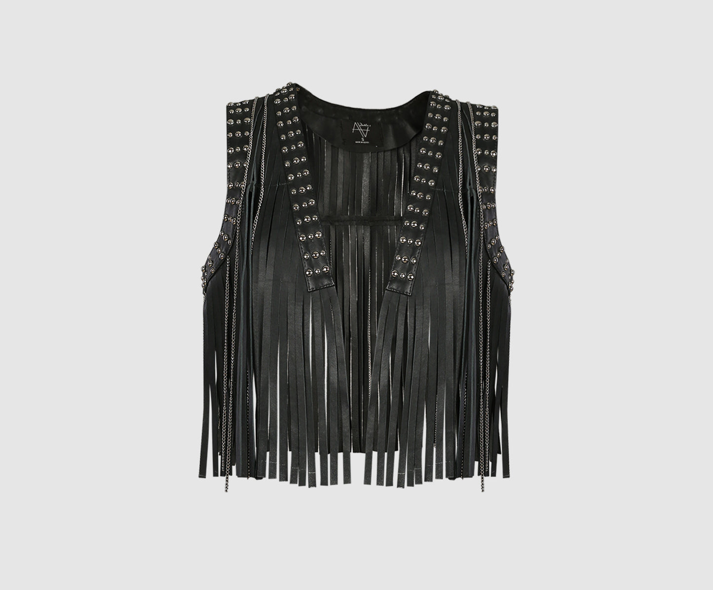 Juniper Leather Vest Black