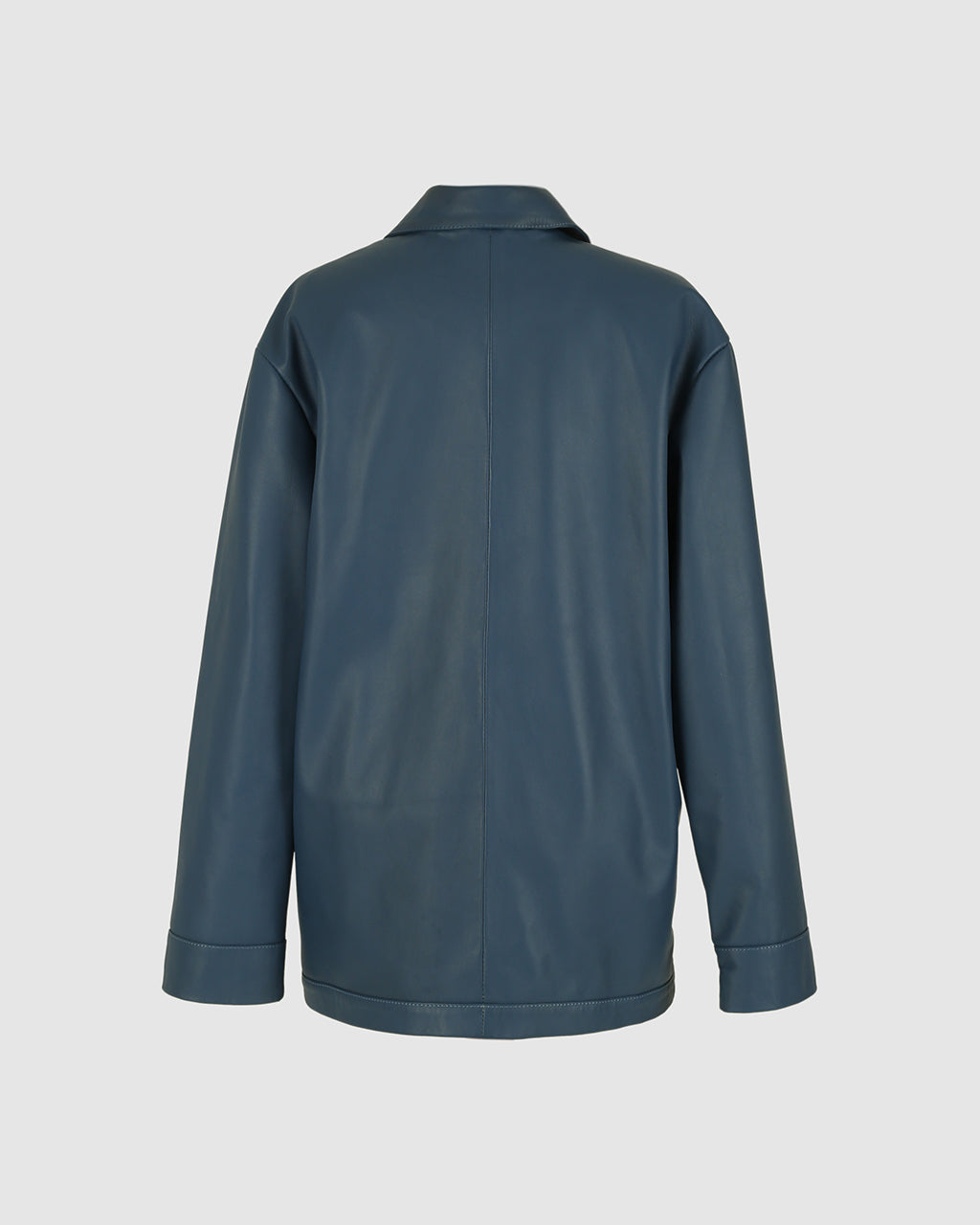 Karri Leather Jacket Navy Blue