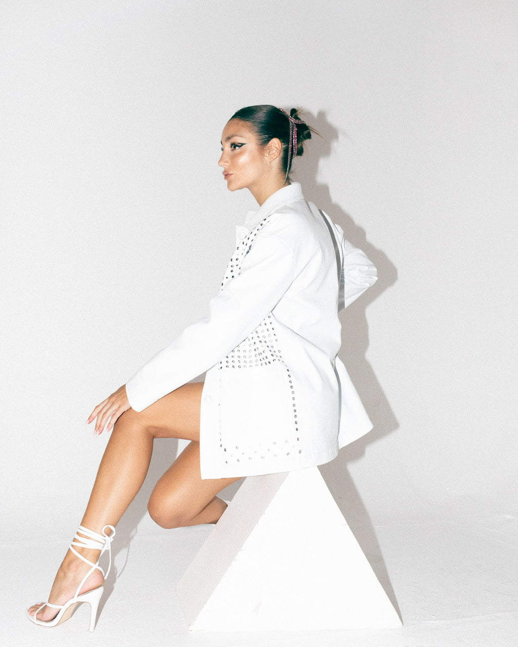 Karri Leather Jacket White