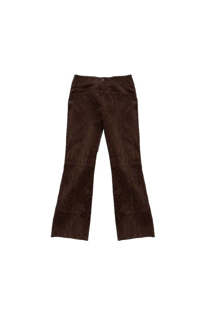 Isaac Suede Pants Brown