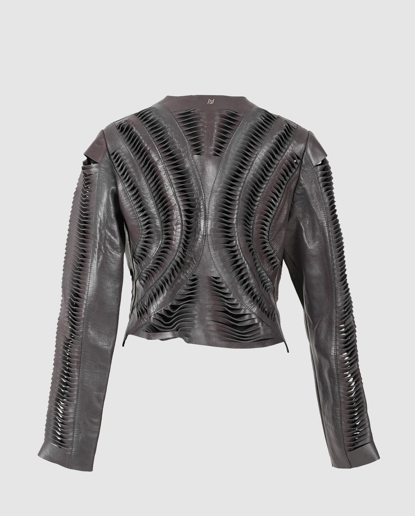 Kiara Leather Jacket Pewter
