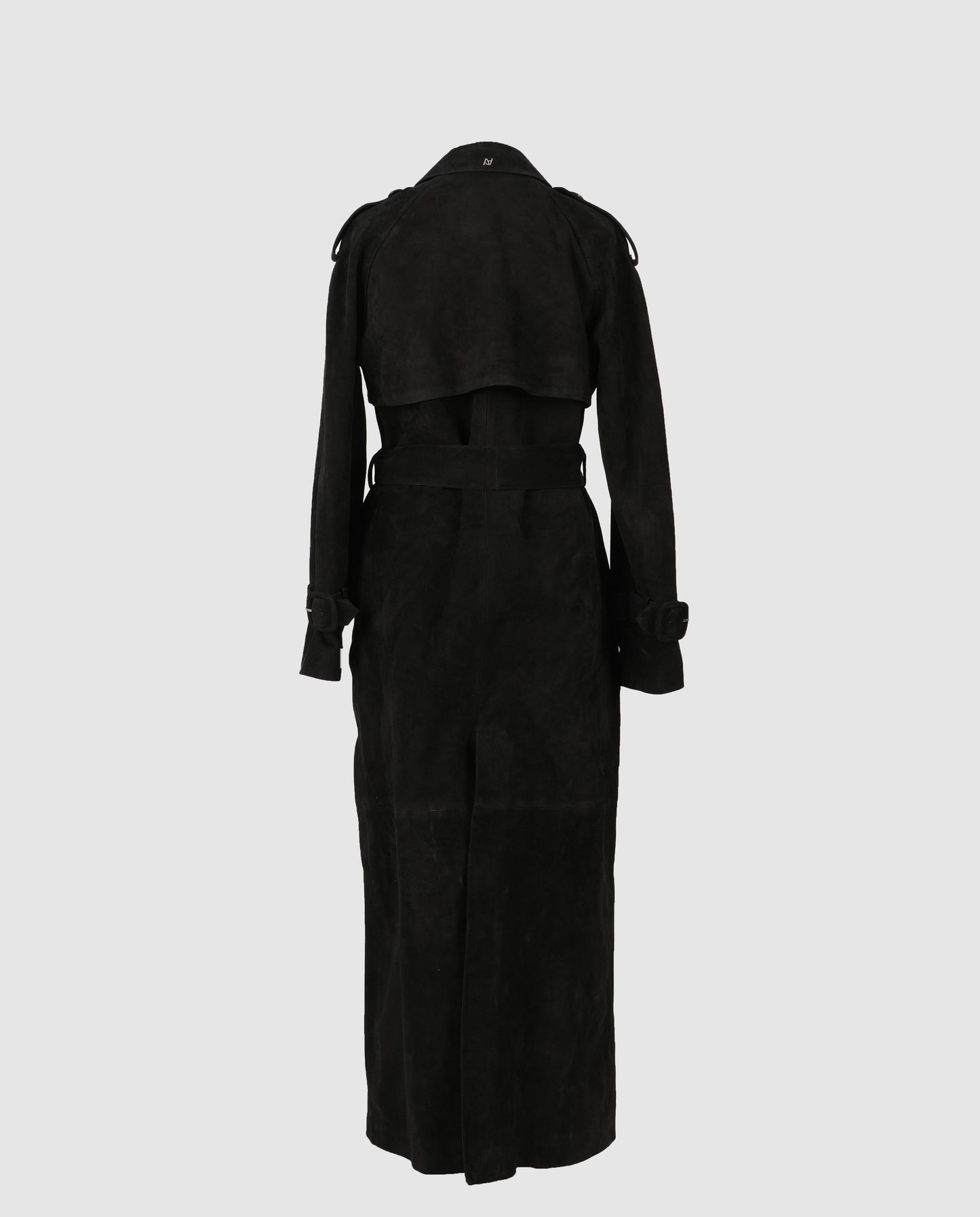 Astrid Suede Coat Black