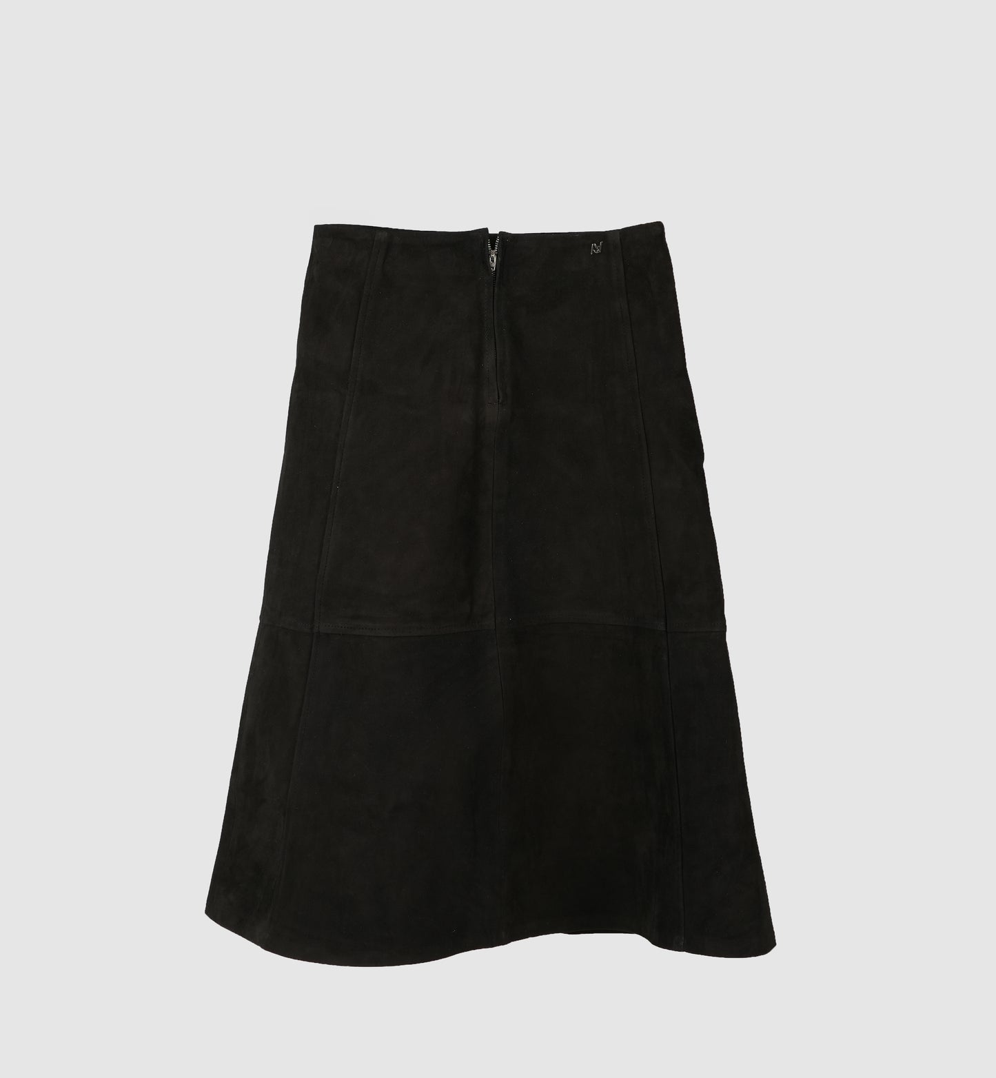 Isabelle Suede Skirt Black