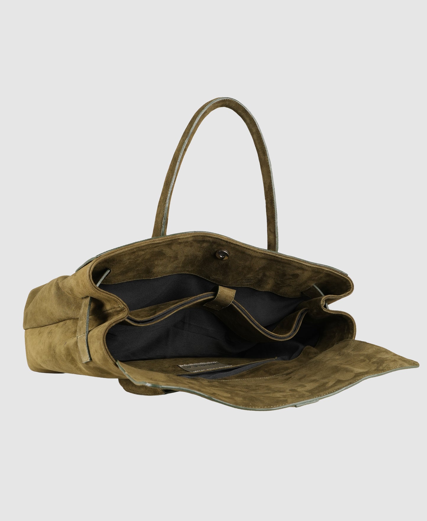 Eloura Oversized Suede Bag Olive
