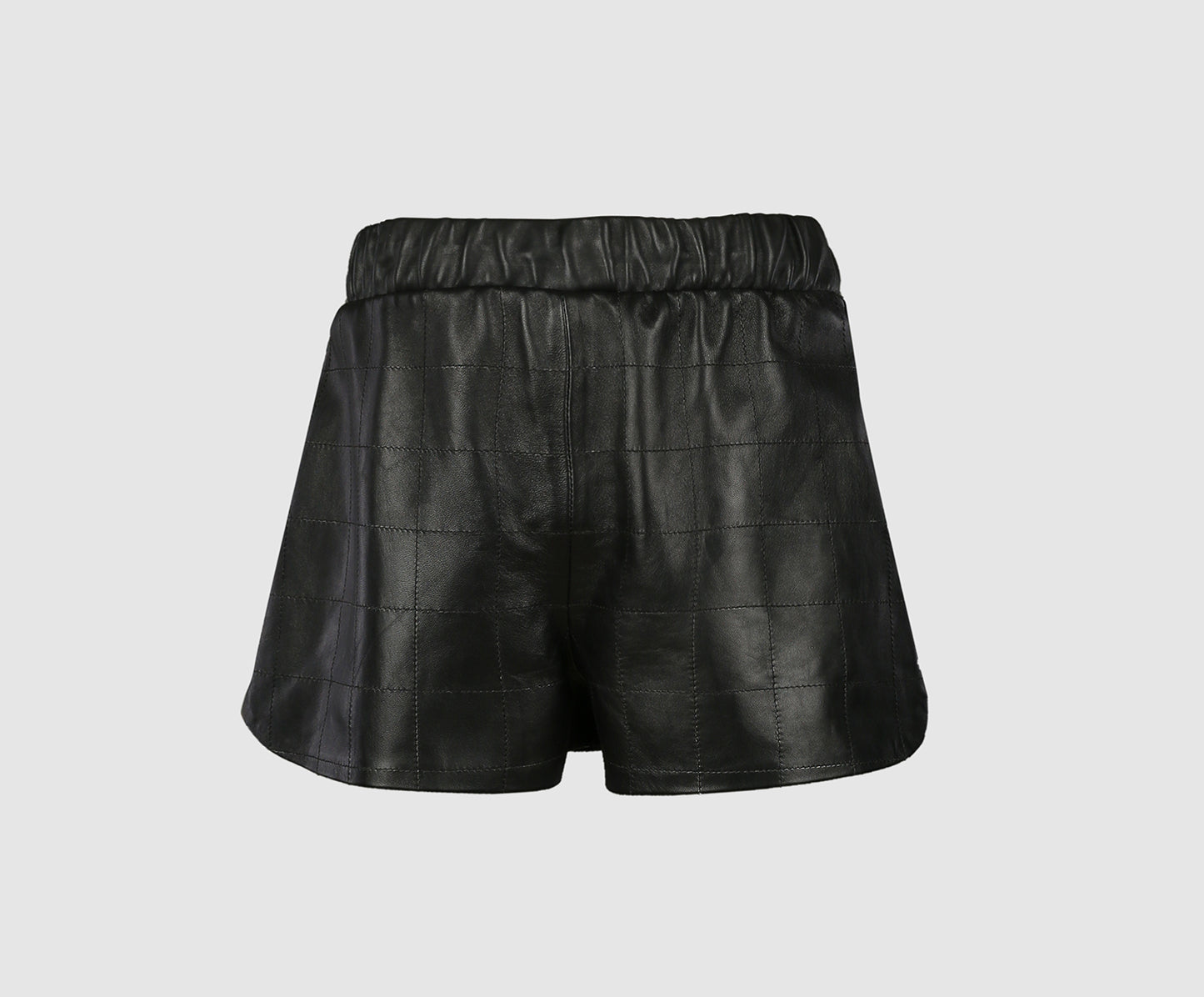 Maple Leather Shorts Black