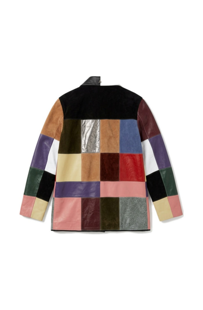 Ayo Leather Jacket Multicolored