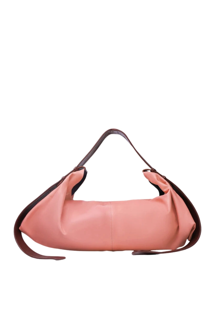 Ophelia II Oversized Leather Bag Blush Pink