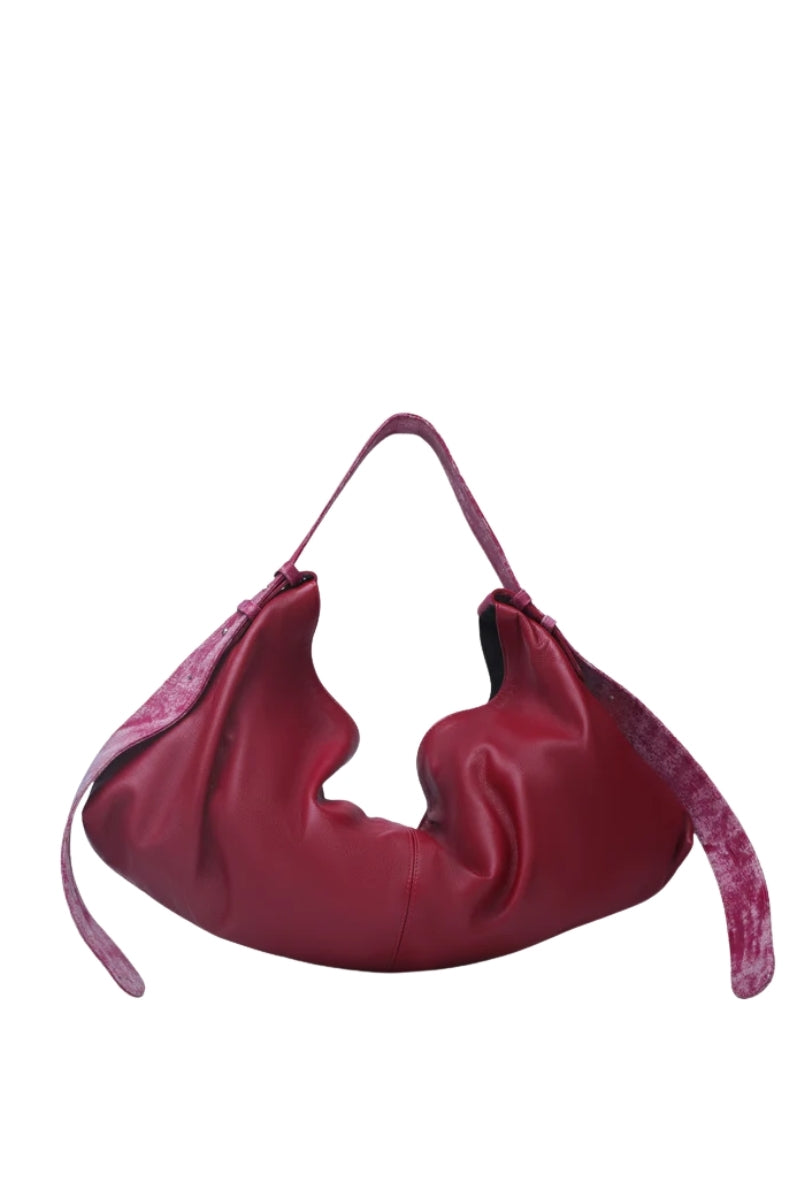 Ophelia II Oversized Leather Bag Red