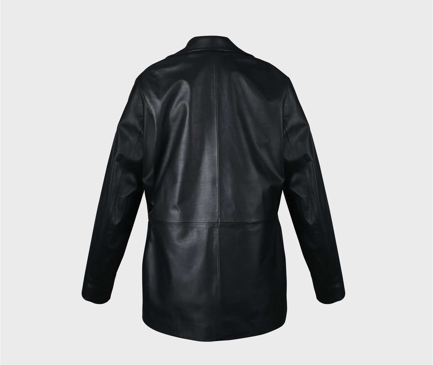 Polaris Leather Blazer Black