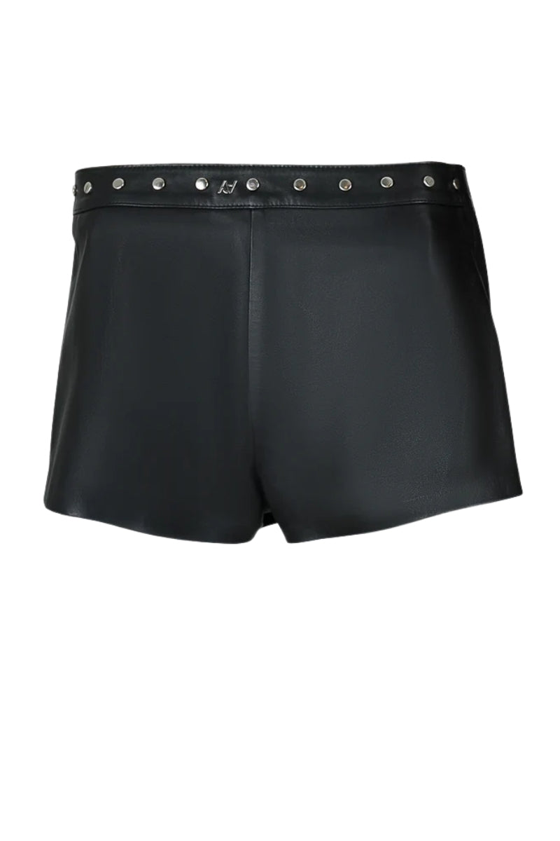 Sterling Leather Shorts Black