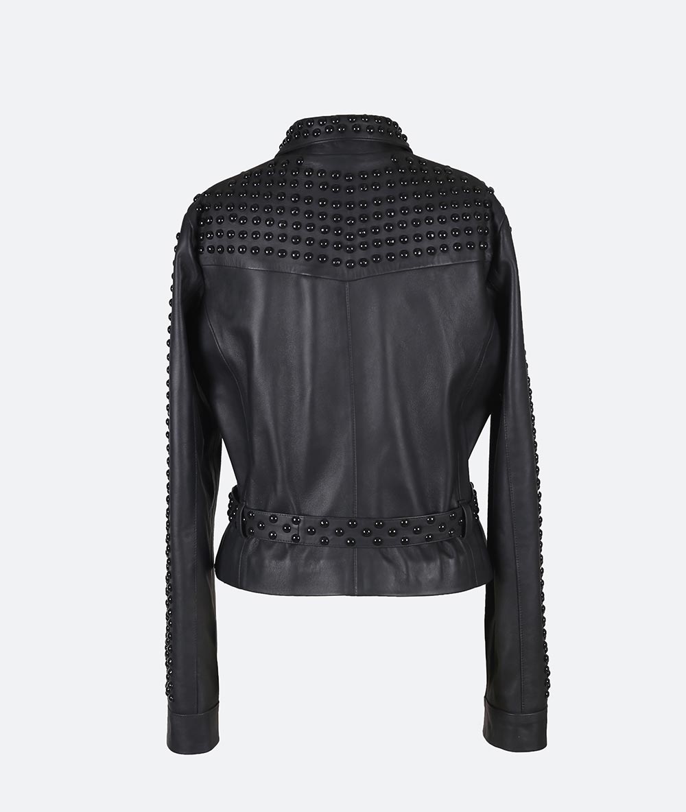 Topaz Leather Jacket All Black