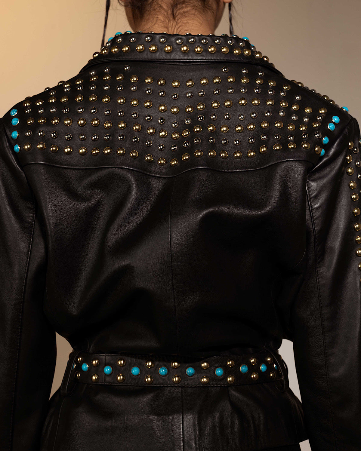Topaz Leather Jacket Black