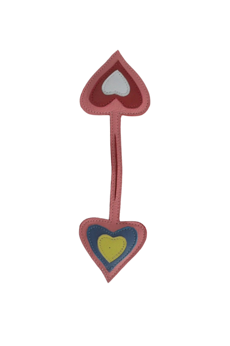 Heart Shaped Leather Charm