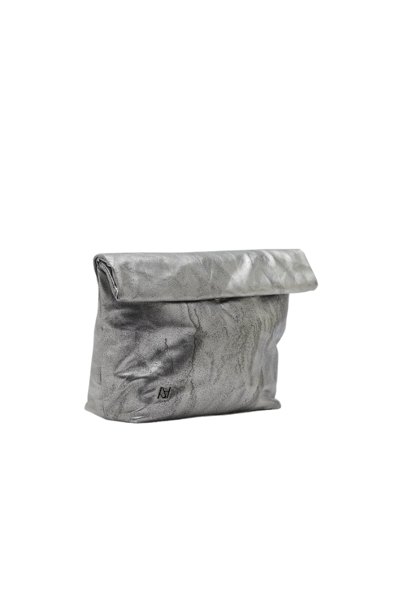 Ariana Leather Bag Washed Silver