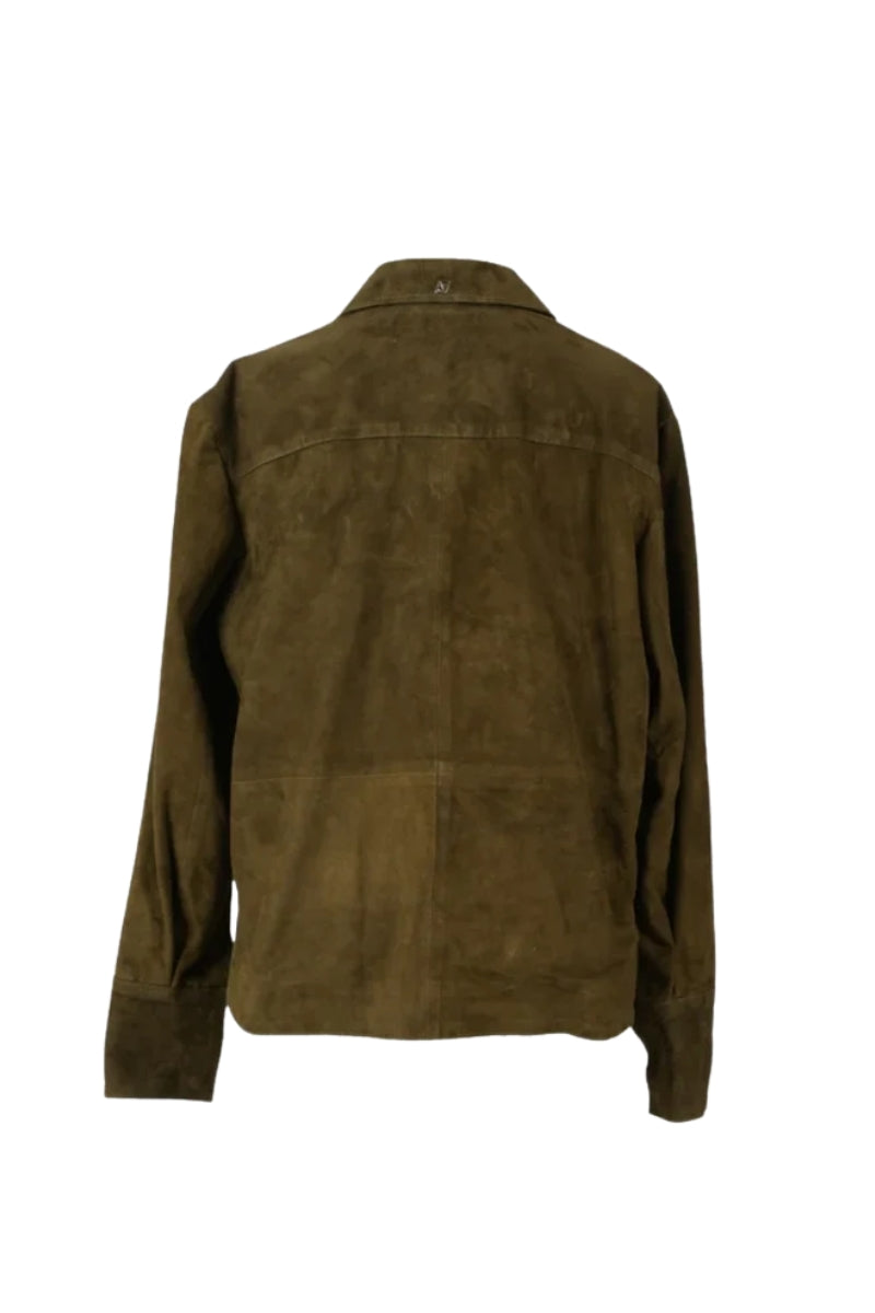 Liana Suede Shirt Olive