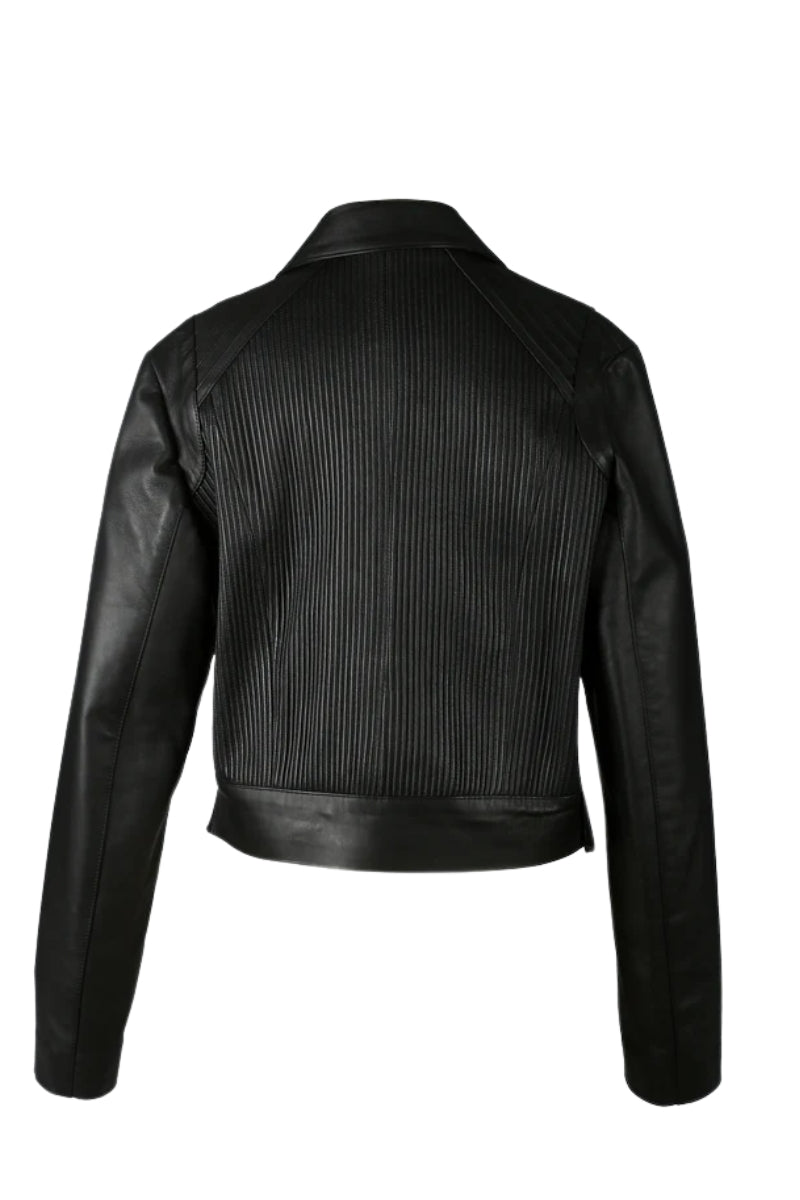 Ausborn Leather Jacket Black
