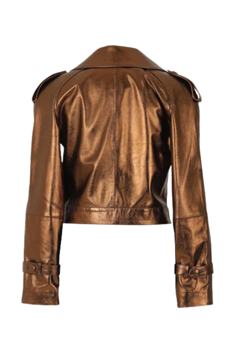 Audax Leather Jacket Copper