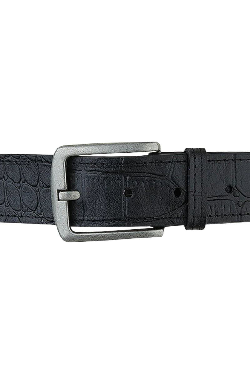 Lincoln Leather Belt Black Croc