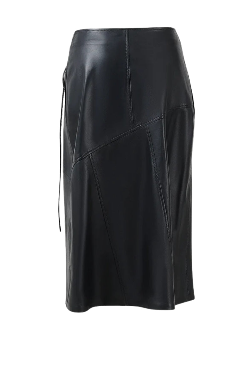 Matilda Leather Skirt Black