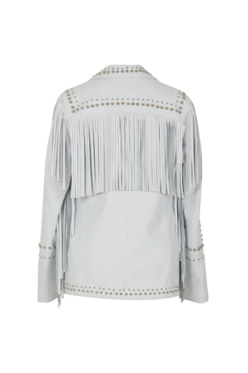Scarlett Leather Jacket White