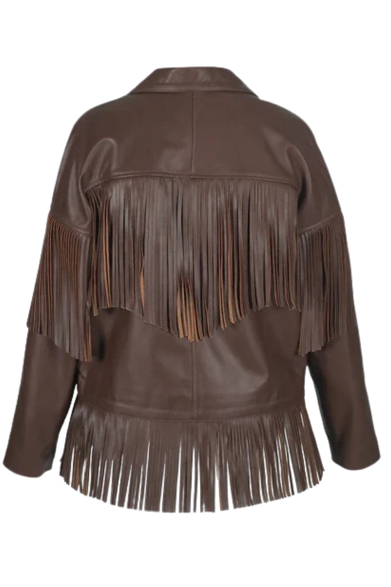 Pyrus Leather Jacket Brown