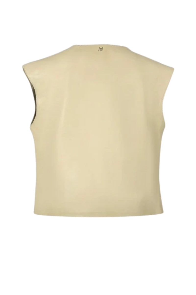 Fiona Leather Top Butter Yellow