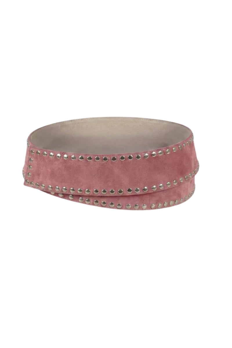 Liam Suede Belt Pink