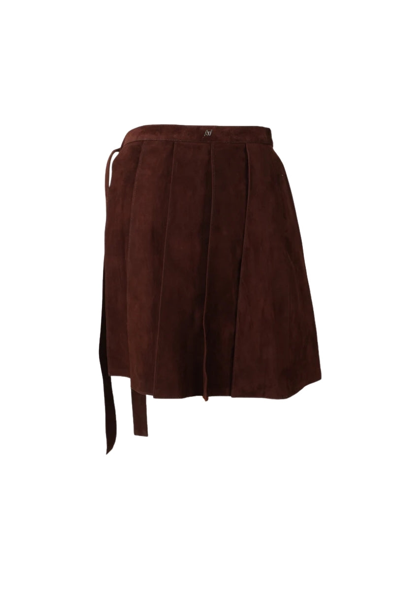 Veya Wrap on Suede Belt Brown