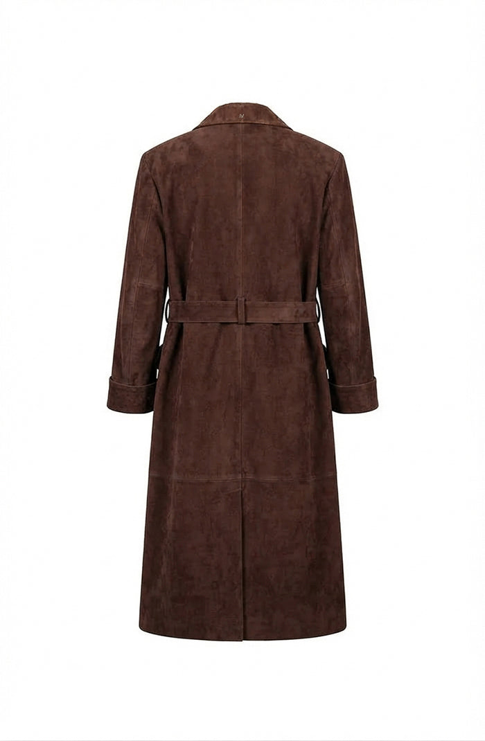 Austin Suede Coat Brown