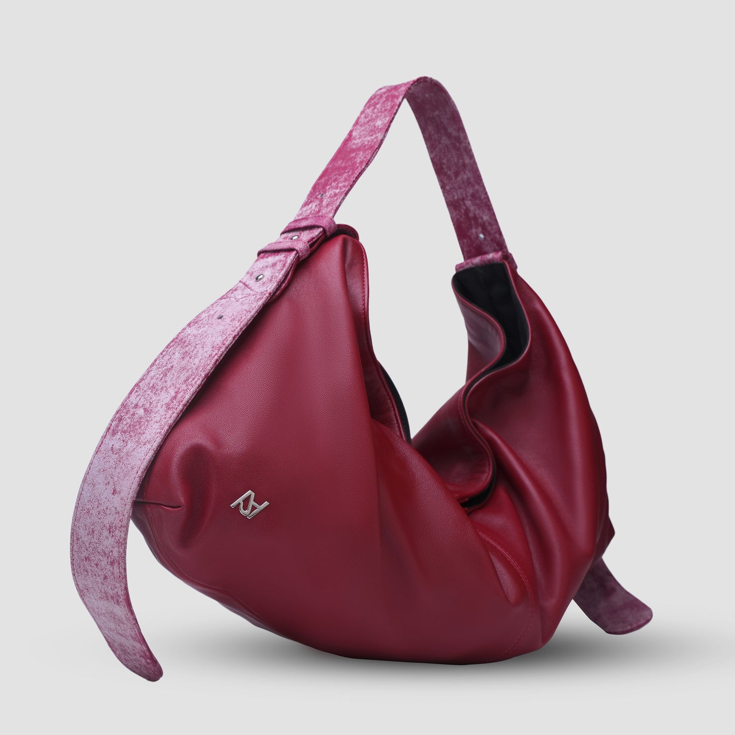 Ophelia II Oversized Leather Bag Red