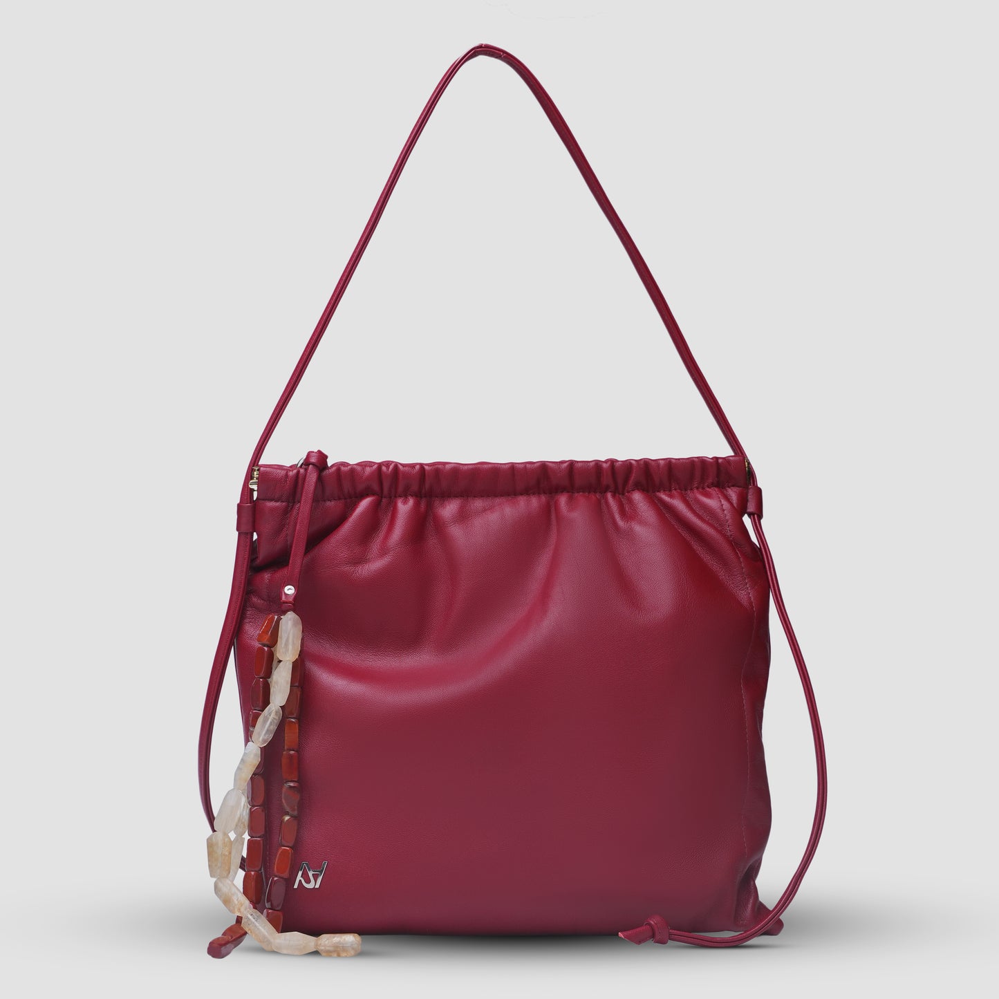 Melissa Clutch Leather Bag Red