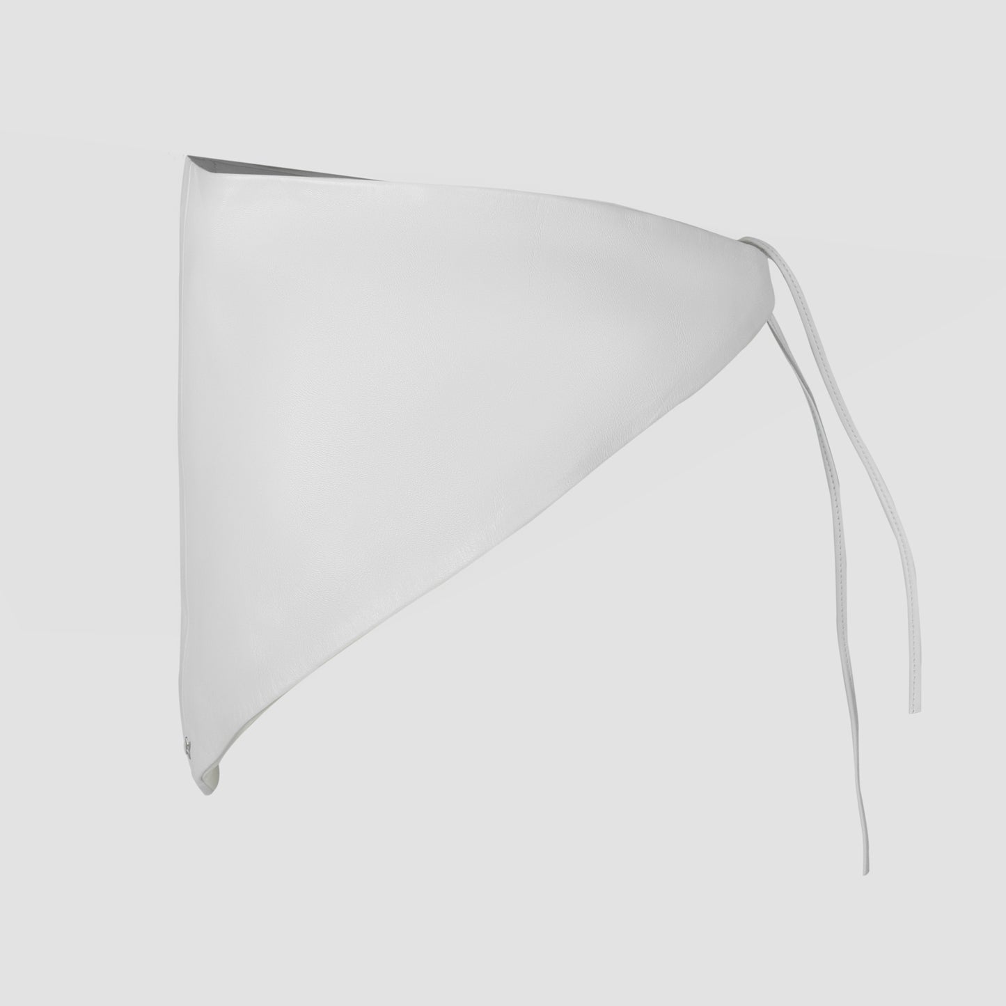 Leather Bandana White