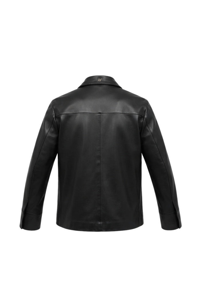 Sadie Leather Jacket Black